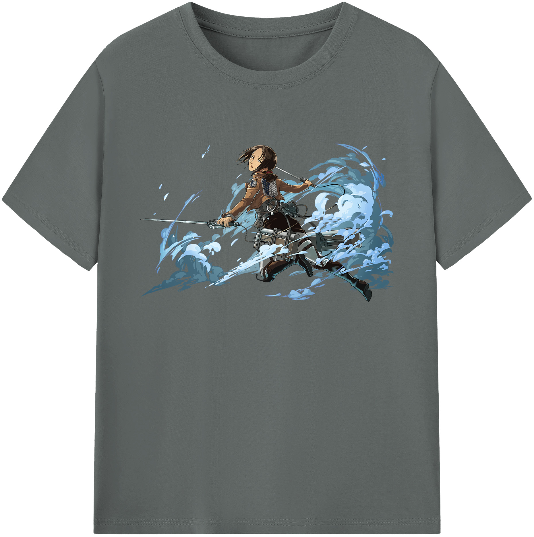 （画像用） 進撃の巨人 Attack on Titan 綿100％ メンズ半袖Tシャツ｜肌触りやわらか＆通気性